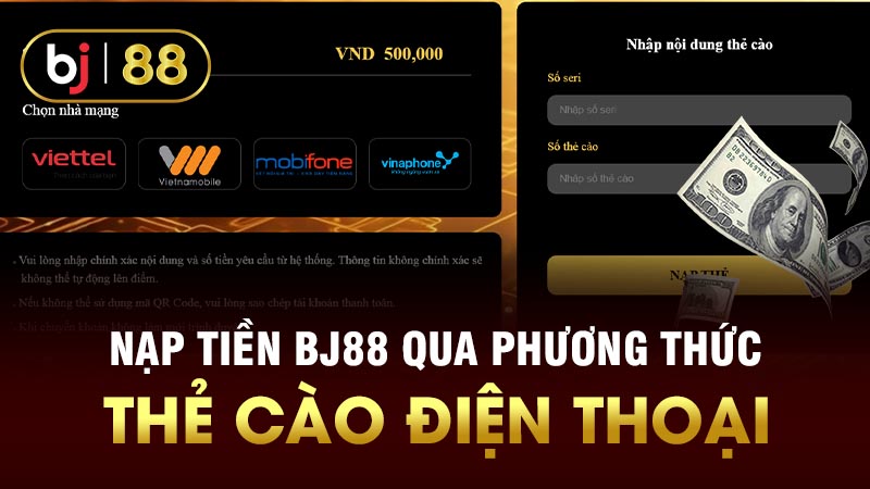 Hướng Dẫn Nạp Tiền BJ88 Chi Tiết Từng Bước